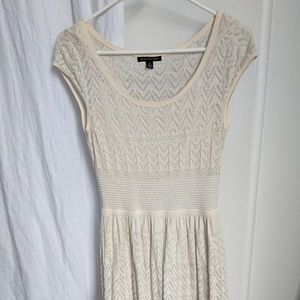 AE cream sweater dress with silver details size S